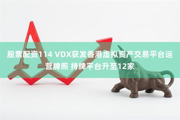 股票配资114 VDX获发香港虚拟资产交易平台运营牌照 持牌平台升至12家